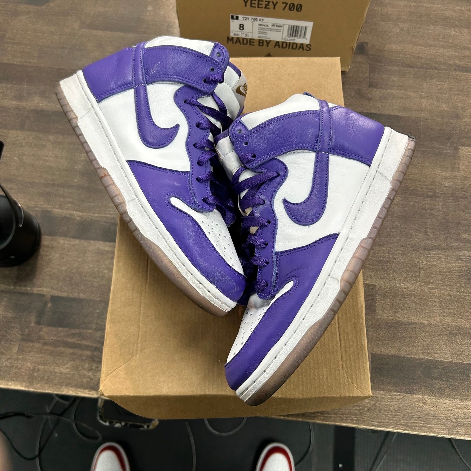 SP Varsity Purple Nike Dunk High (Women's) (USED, No Box)