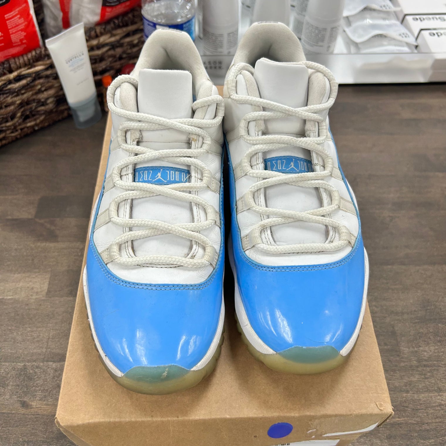 UNC University Blue Jordan 11 Low (USED, No Box)