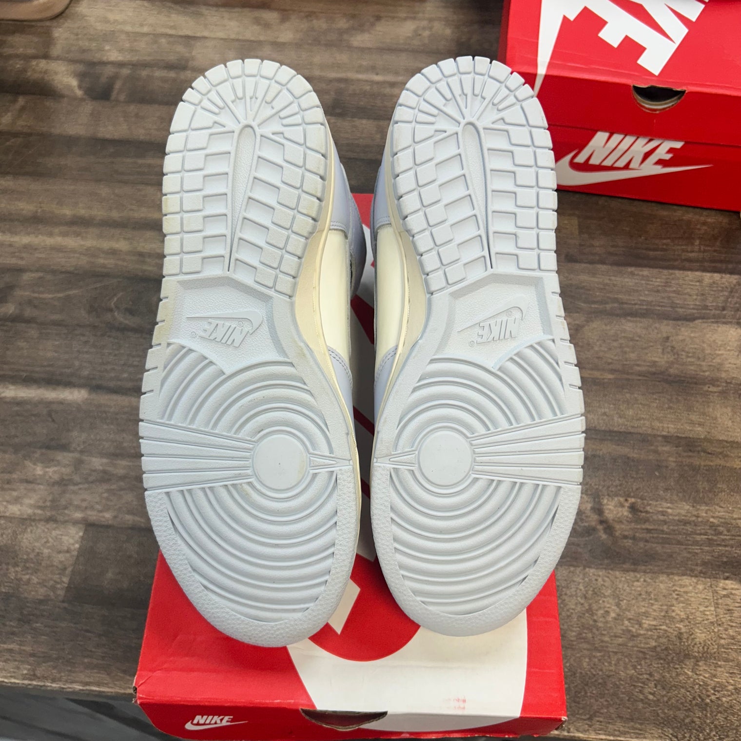 Nike Dunk High Sail Football Grey (US 8.5W) (Lightly Worn)