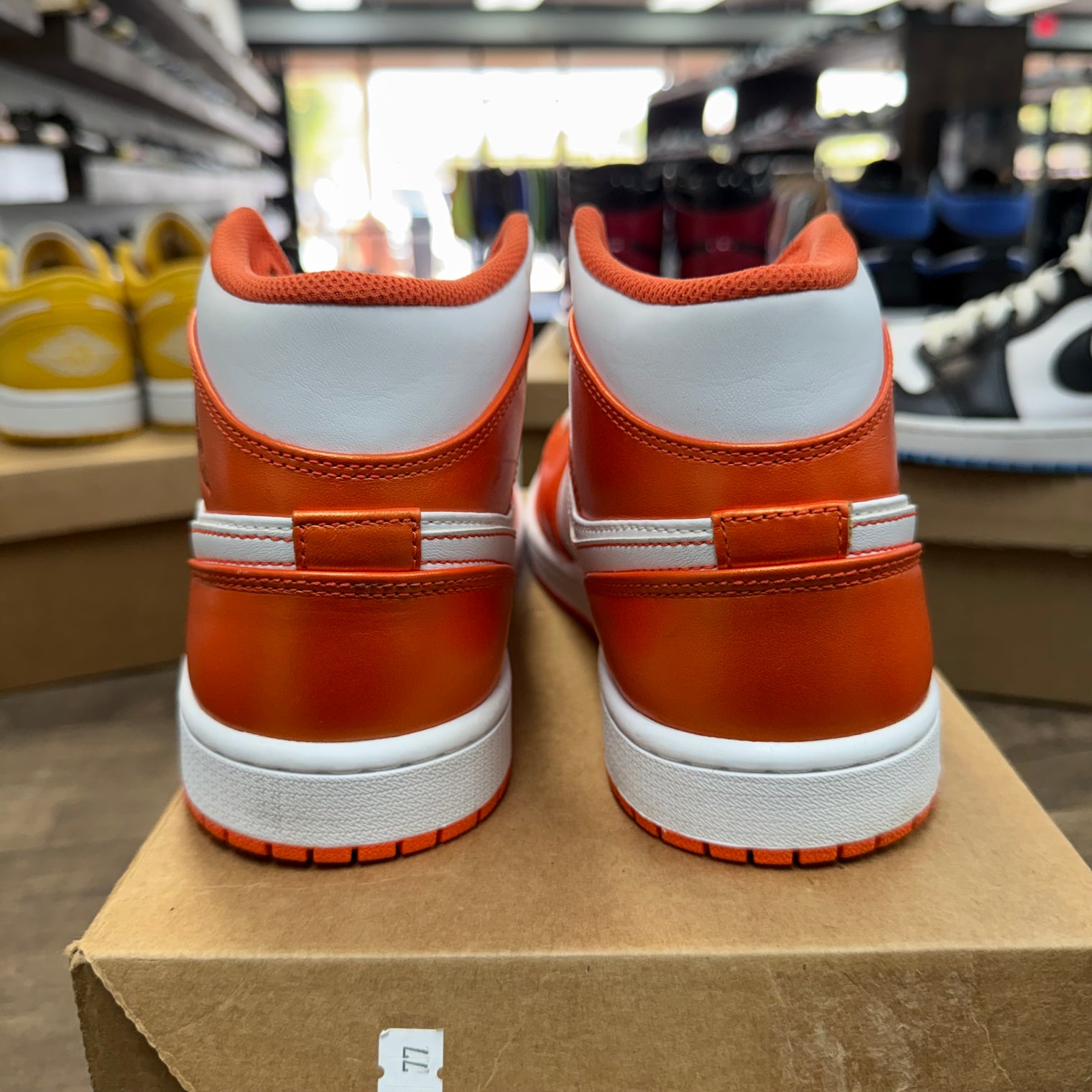 Metallic Orange Jordan 1 Mid (USED, No Box)
