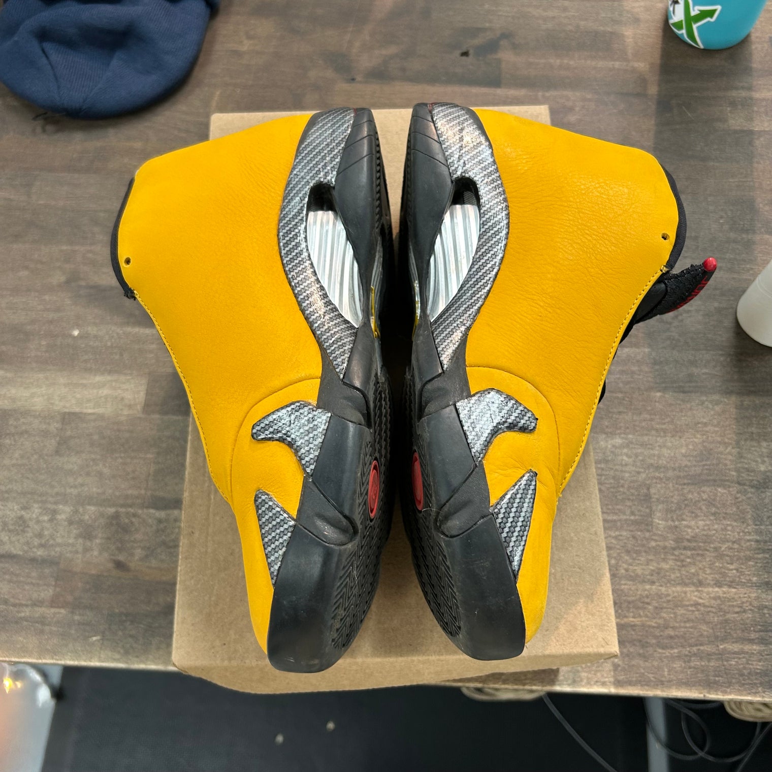 University Gold Jordan 14 Retro (USED, No Box)
