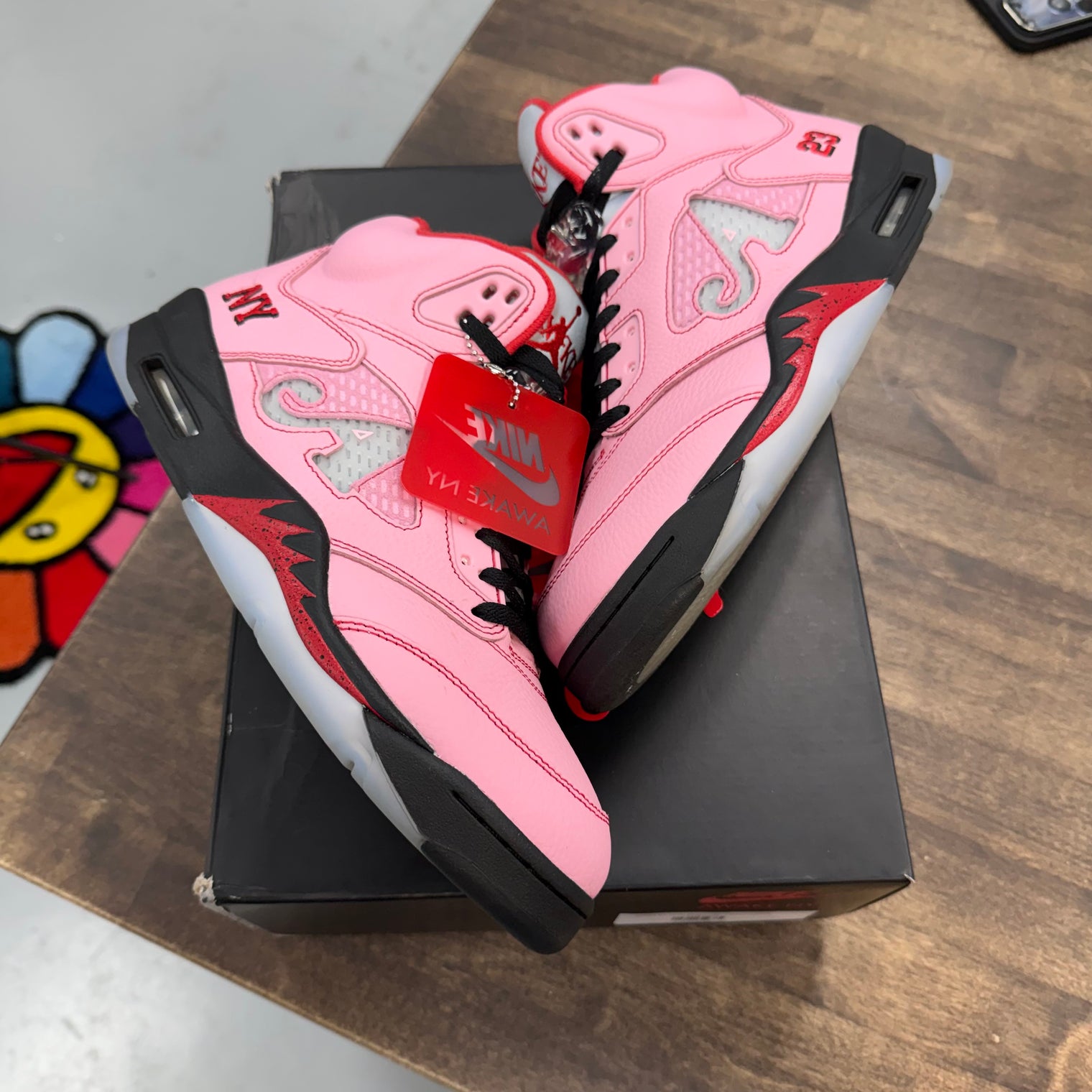 Awake NY Arctic Pink Jordan 5 Retro (USED)