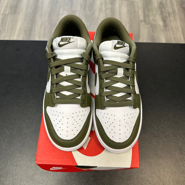 (W) Medium Olive Nike Dunk Low (USED)