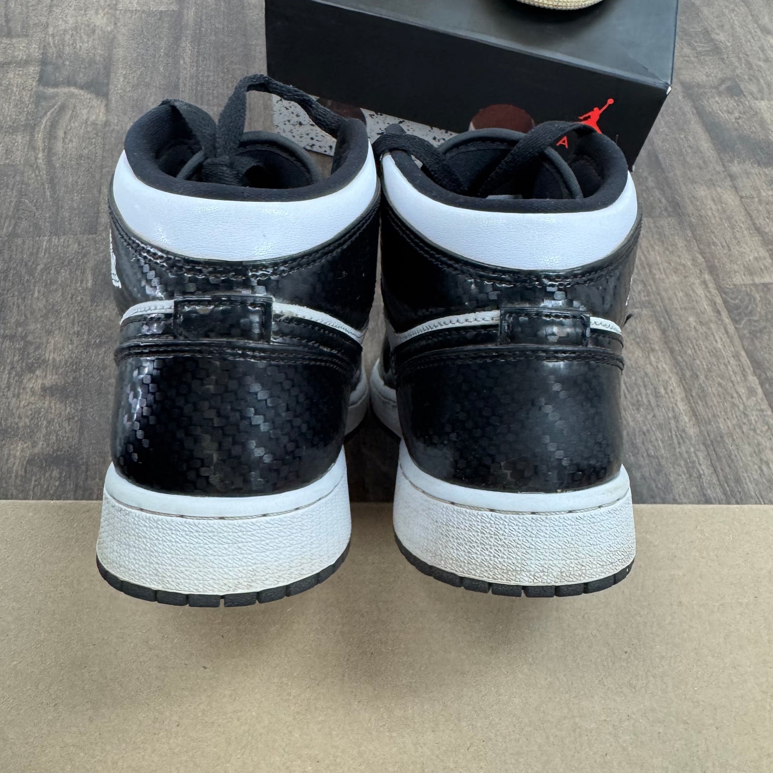 Carbon Fiber Jordan 1 Mid (GS) (USED, No Box)