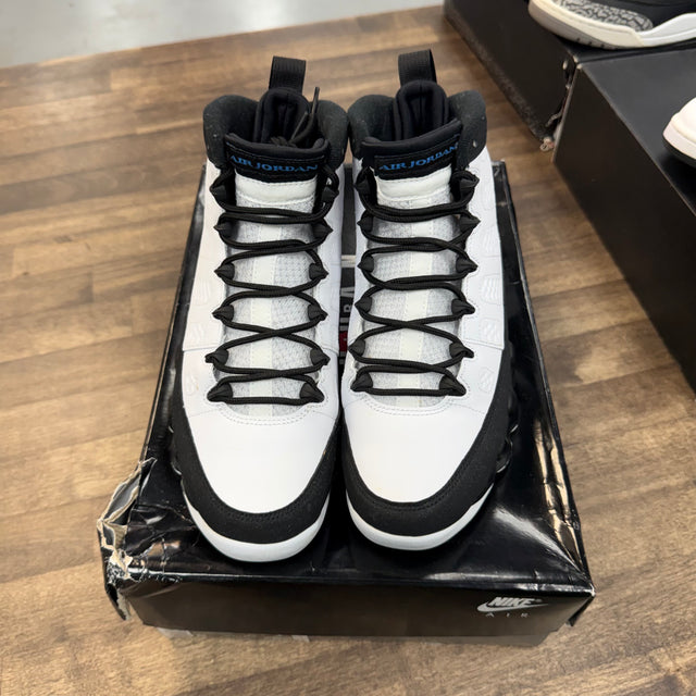 University Blue Jordan 9 Retro (USED)