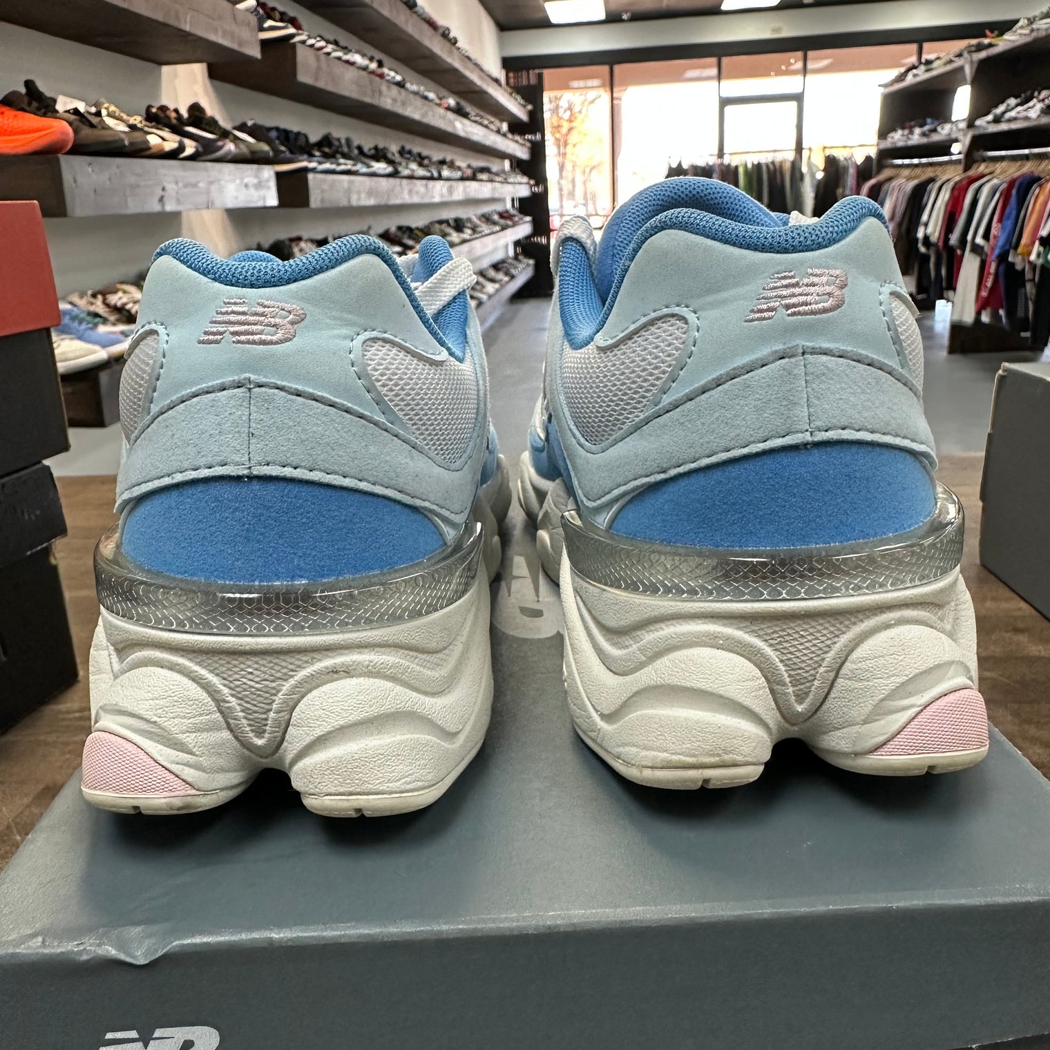 Blue White New Balance 9060 (GS) (USED)