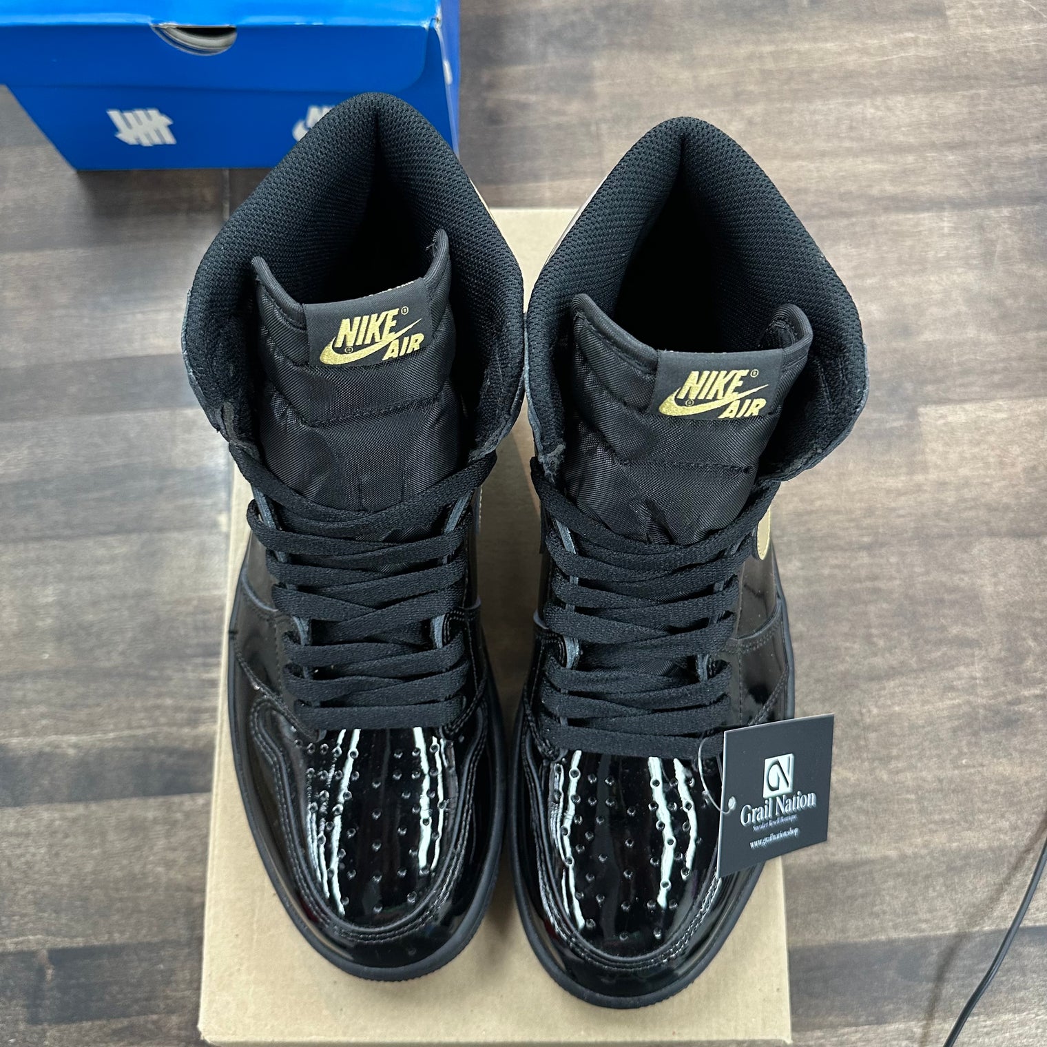 Jordan 1 High Retro Black Metallic Gold (2020) (USED, No Box)