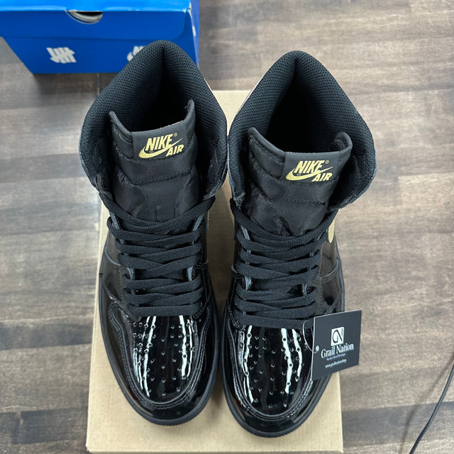 Jordan 1 High Retro Black Metallic Gold (2020) (USED, No Box)