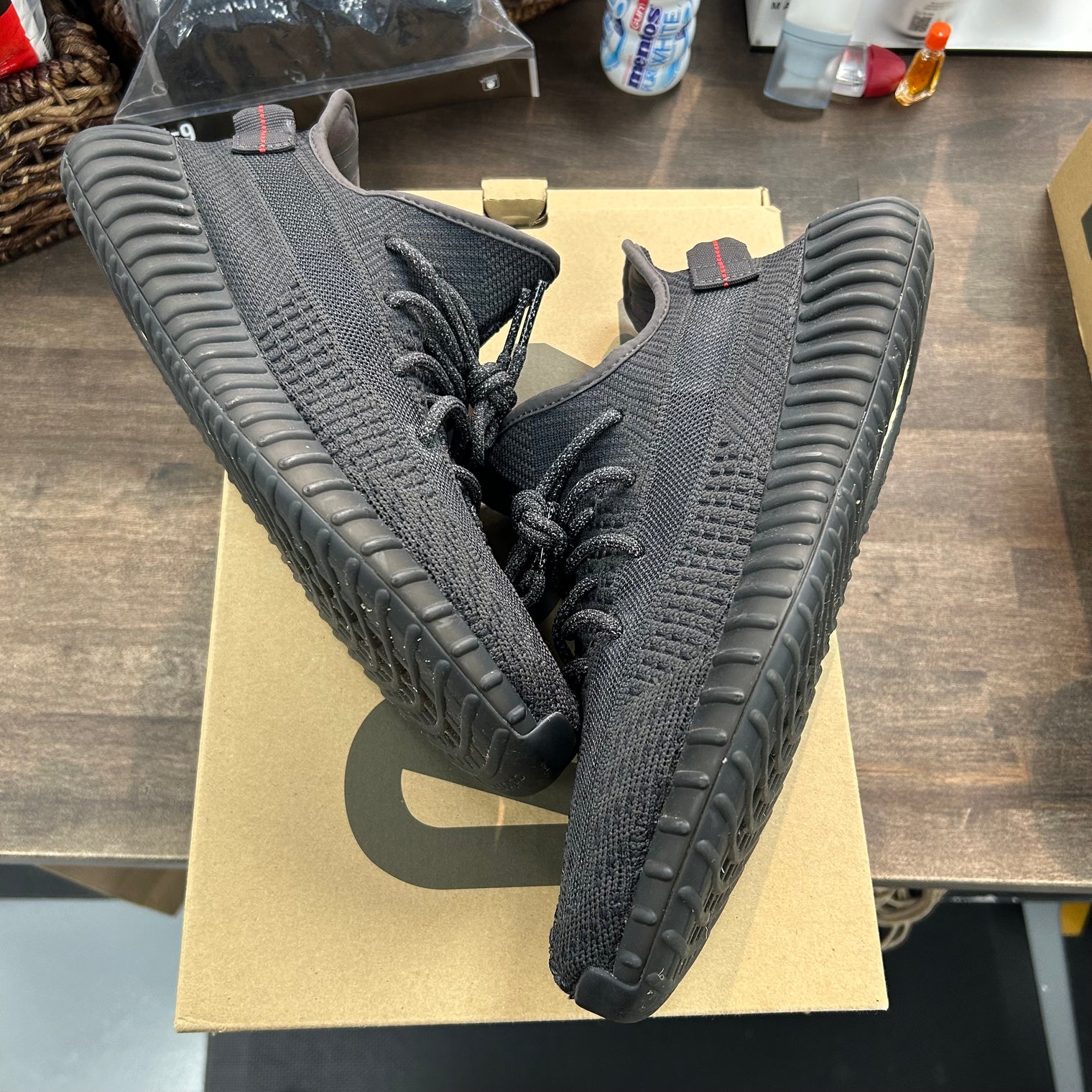 Black Static Yeezy 350 (Non-Reflective) (USED)