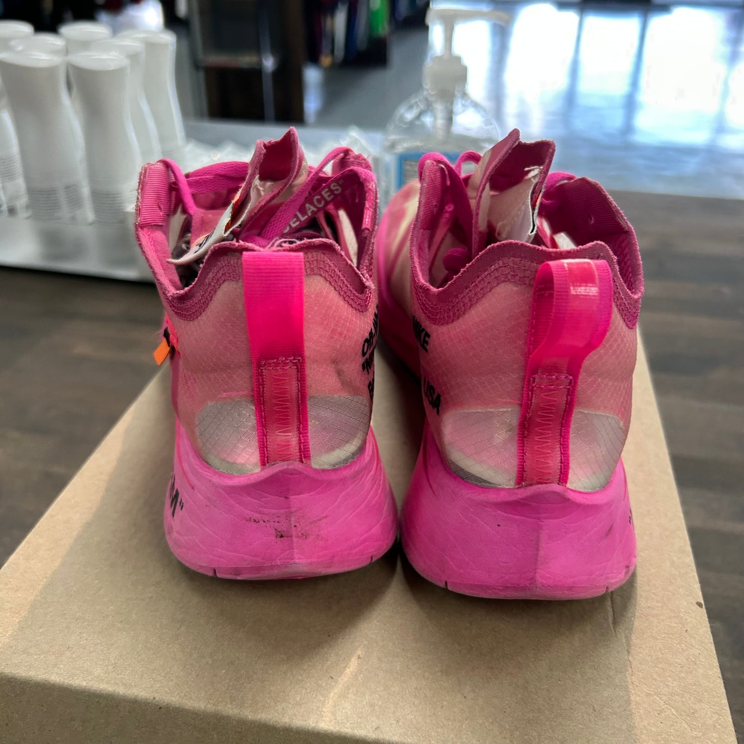 Pink Off-White Zoom Fly (Used, No Box)