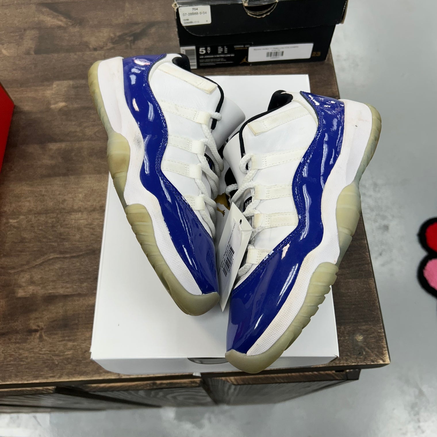 White Concord Jordan 11 Retro Low (Women's) (USED)