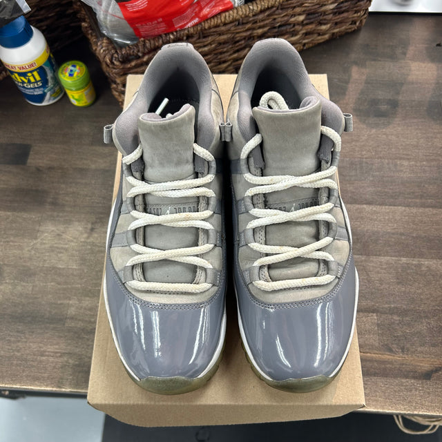 Cool Grey Jordan 11 Low (USED, No Insoles, No Box)