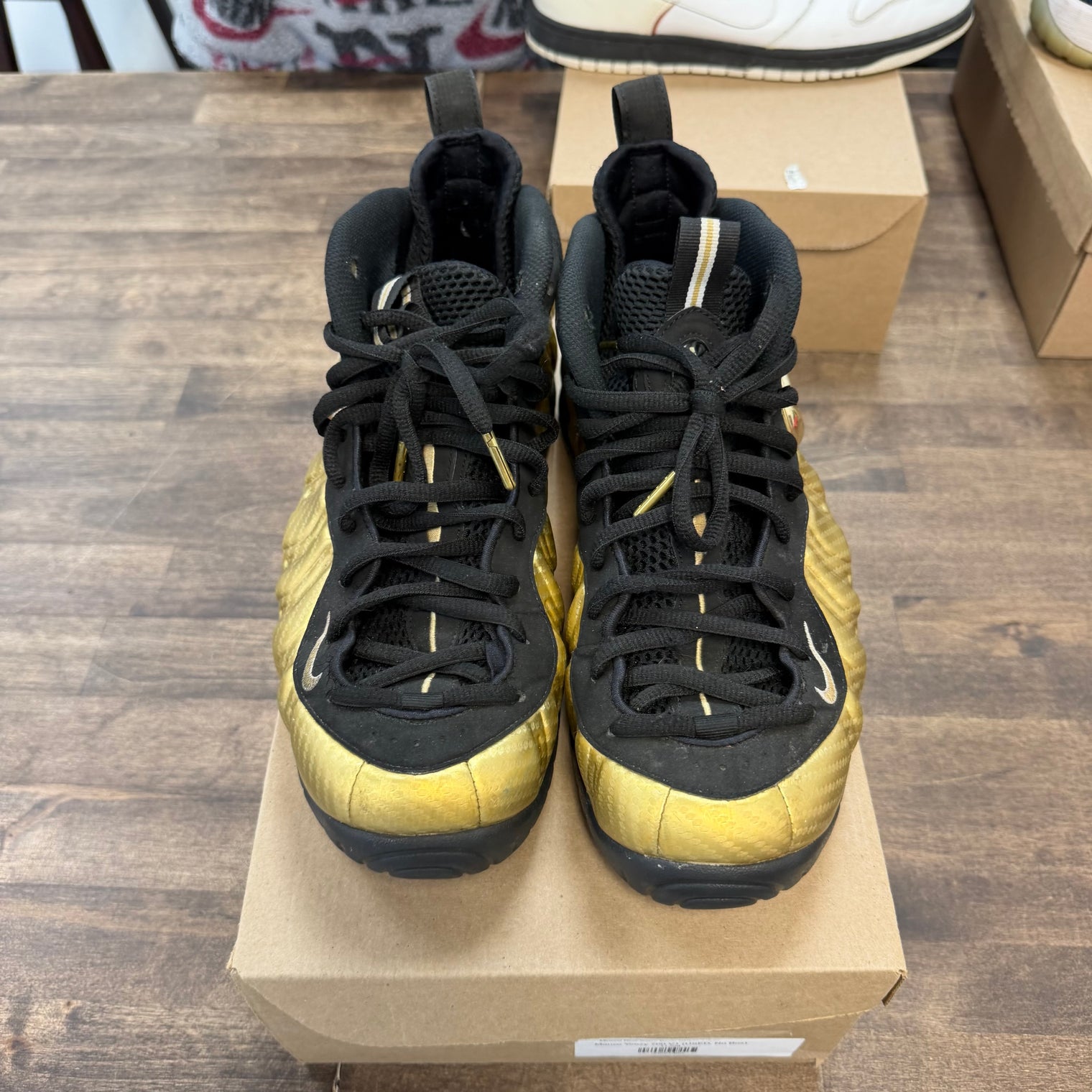 Metallic Gold Nike Air Foamposite Pro (USED, No Box)