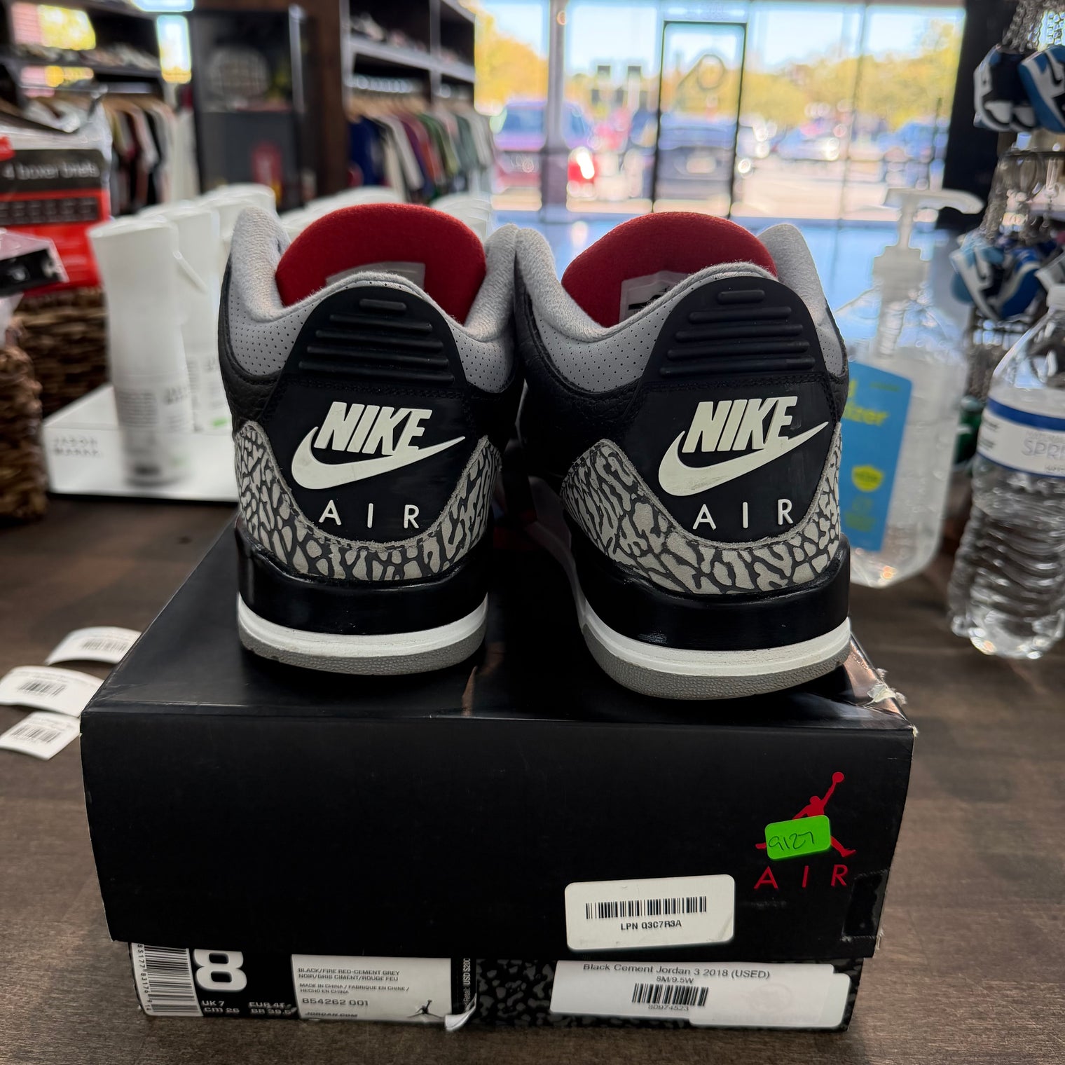 Black Cement Jordan 3 2018 (USED)