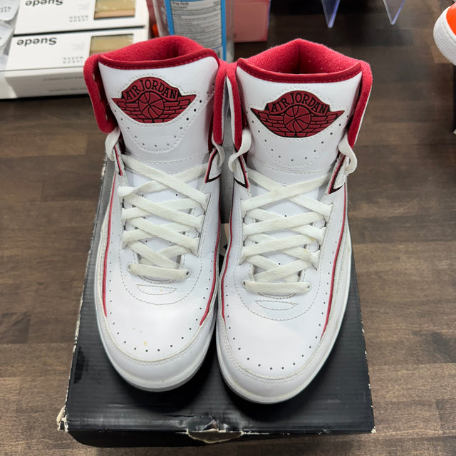 White Red Jordan 2 Retro (2014) (USED, No Insoles)