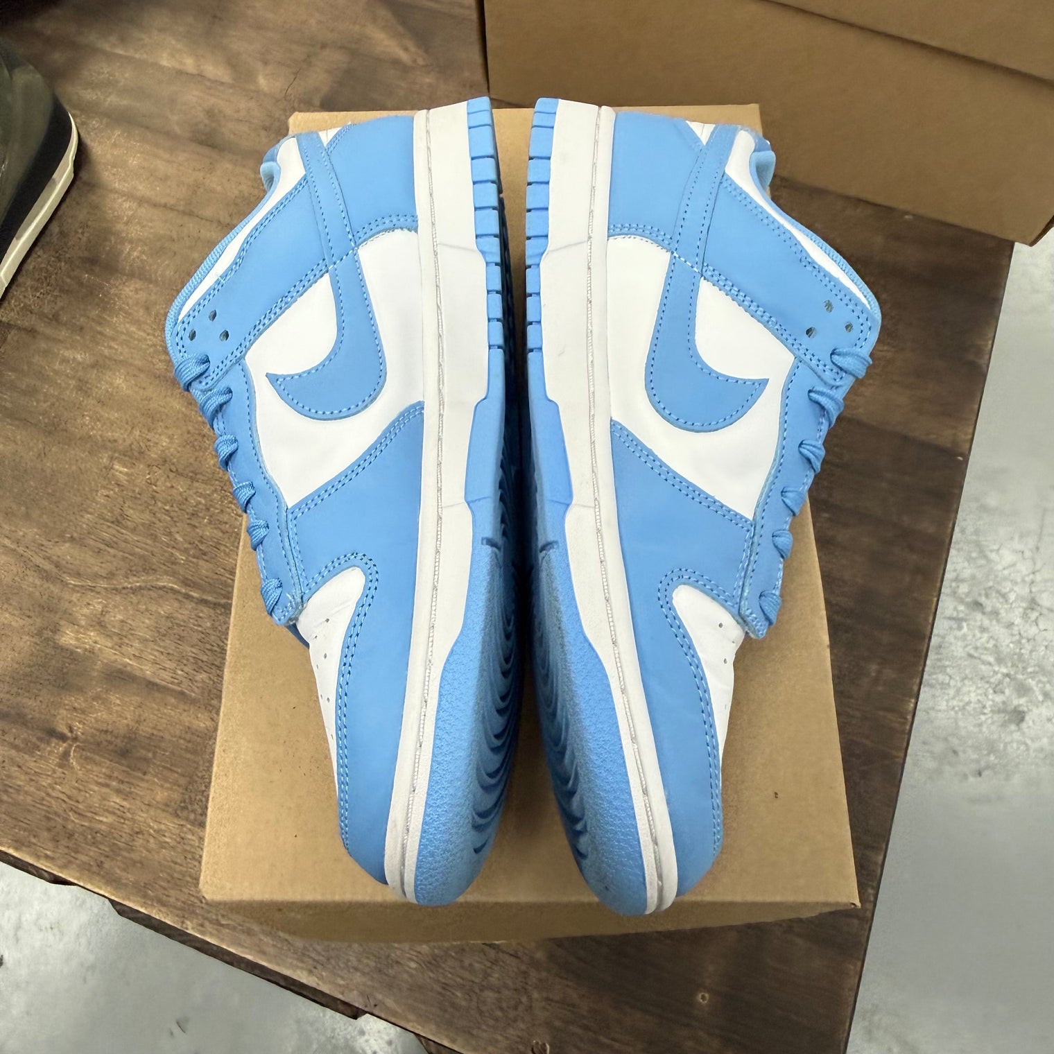 UNC Nike Dunk Low (USED, No Box)
