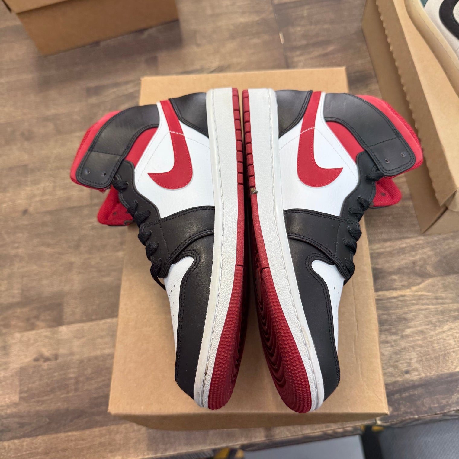 Gym Red Black White Jordan 1 Mid (USED, No Box)