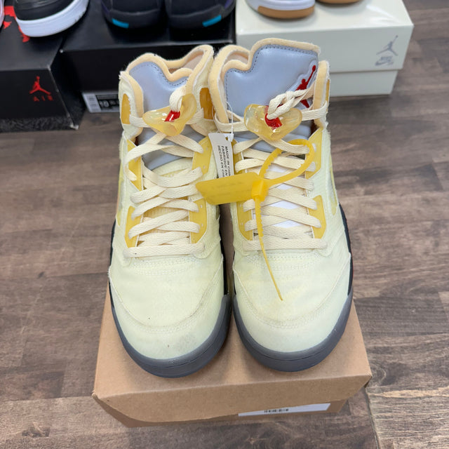 Off-White Sail Jordan 5 Retro (USED,No Box)