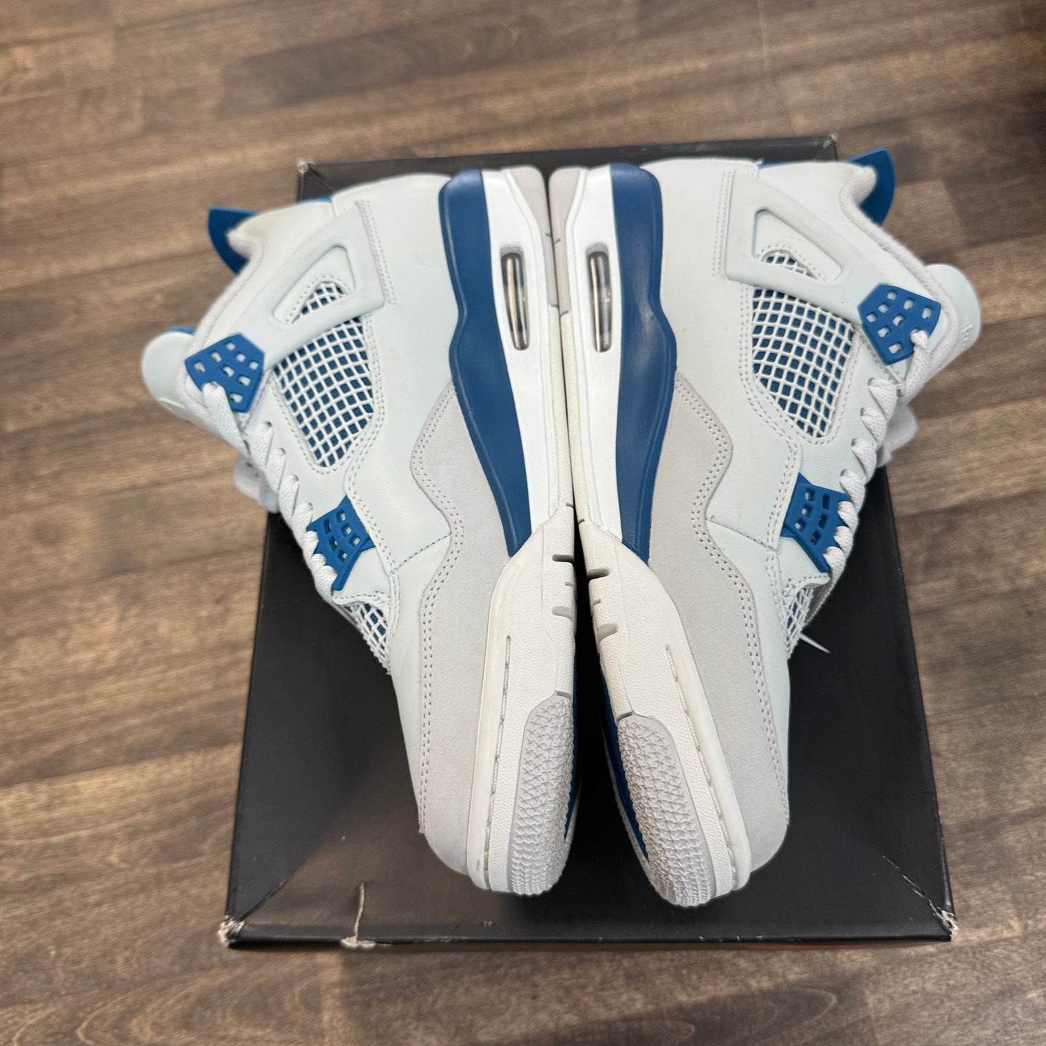 Military Blue Jordan 4 Retro (USED, No Box Lid)