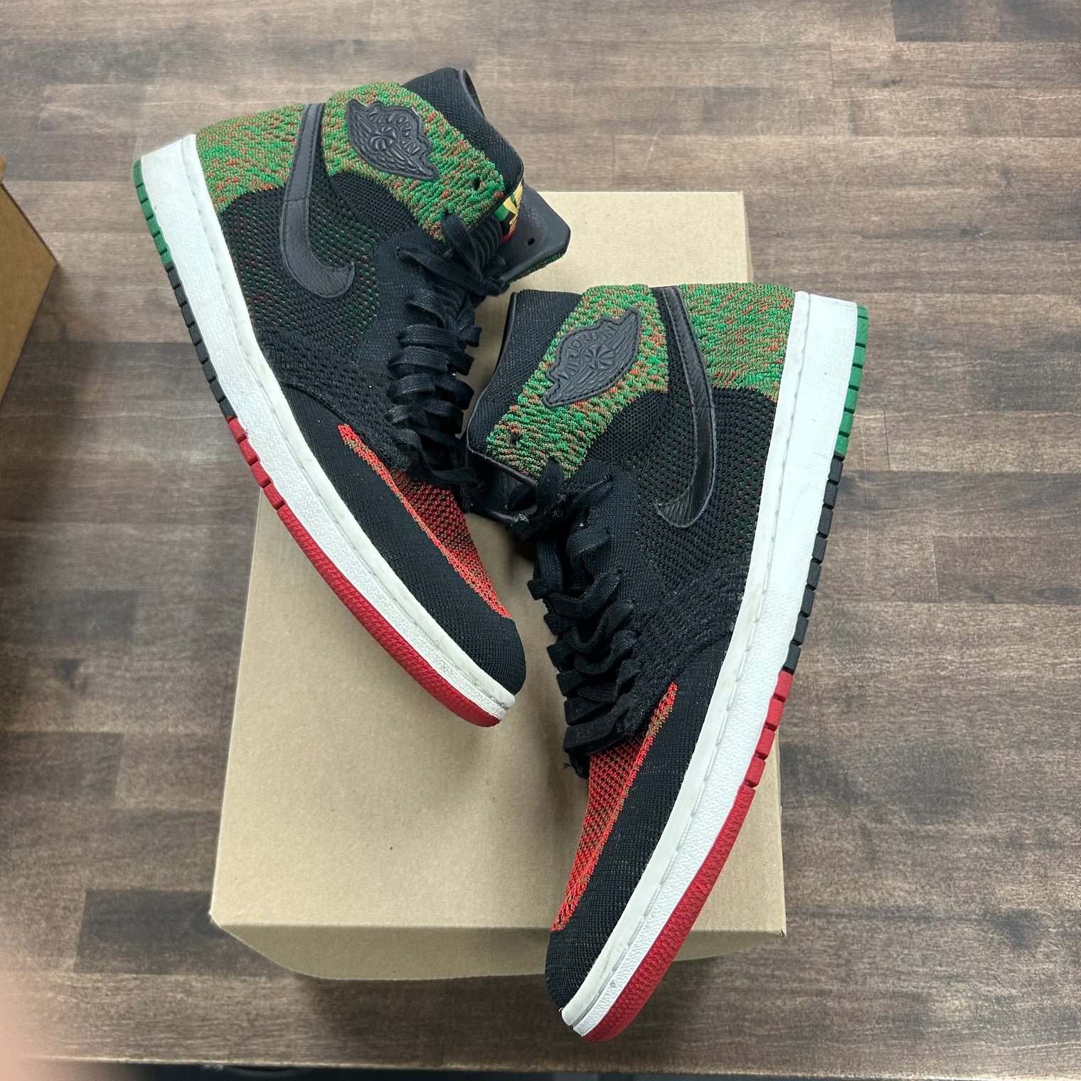 Black History Month Jordan 1 Retro High Flyknit (USED, No Box)