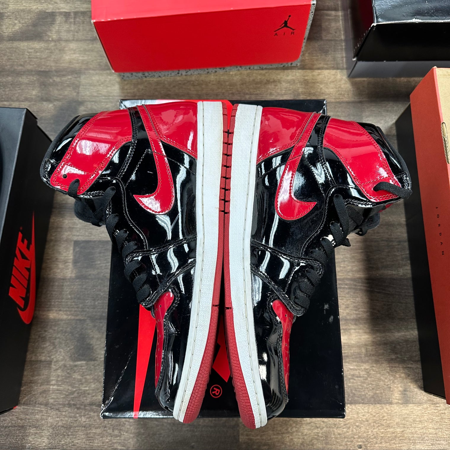 Jordan 1 Retro High OG Patent Bred (US 11.5) (USED)