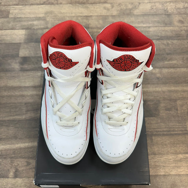 Jordan 2 Retro White Red (2014) (US 8.5) (USED)