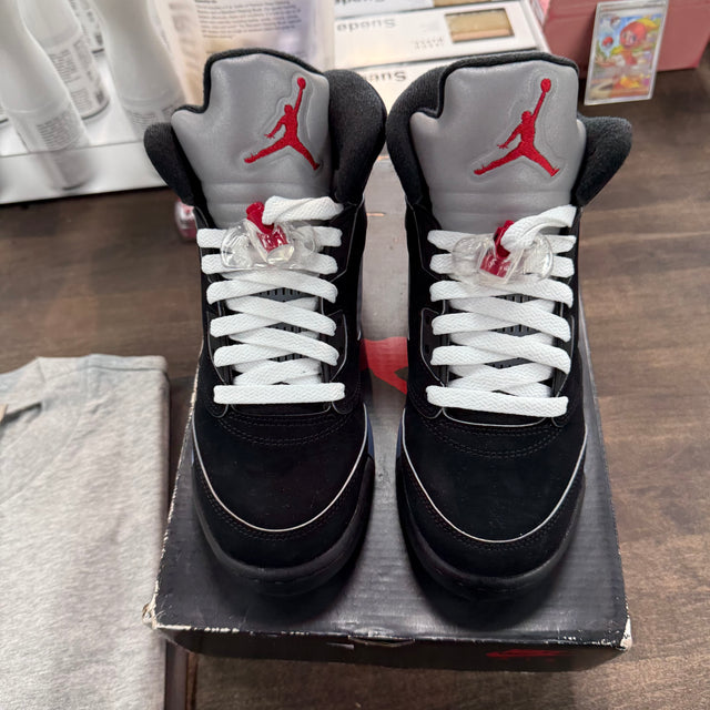 (GS) Black Metallic Jordan 5 (Lightly Worn)