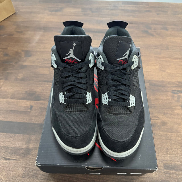 Black Canvas Jordan 4 Retro SE (USED)