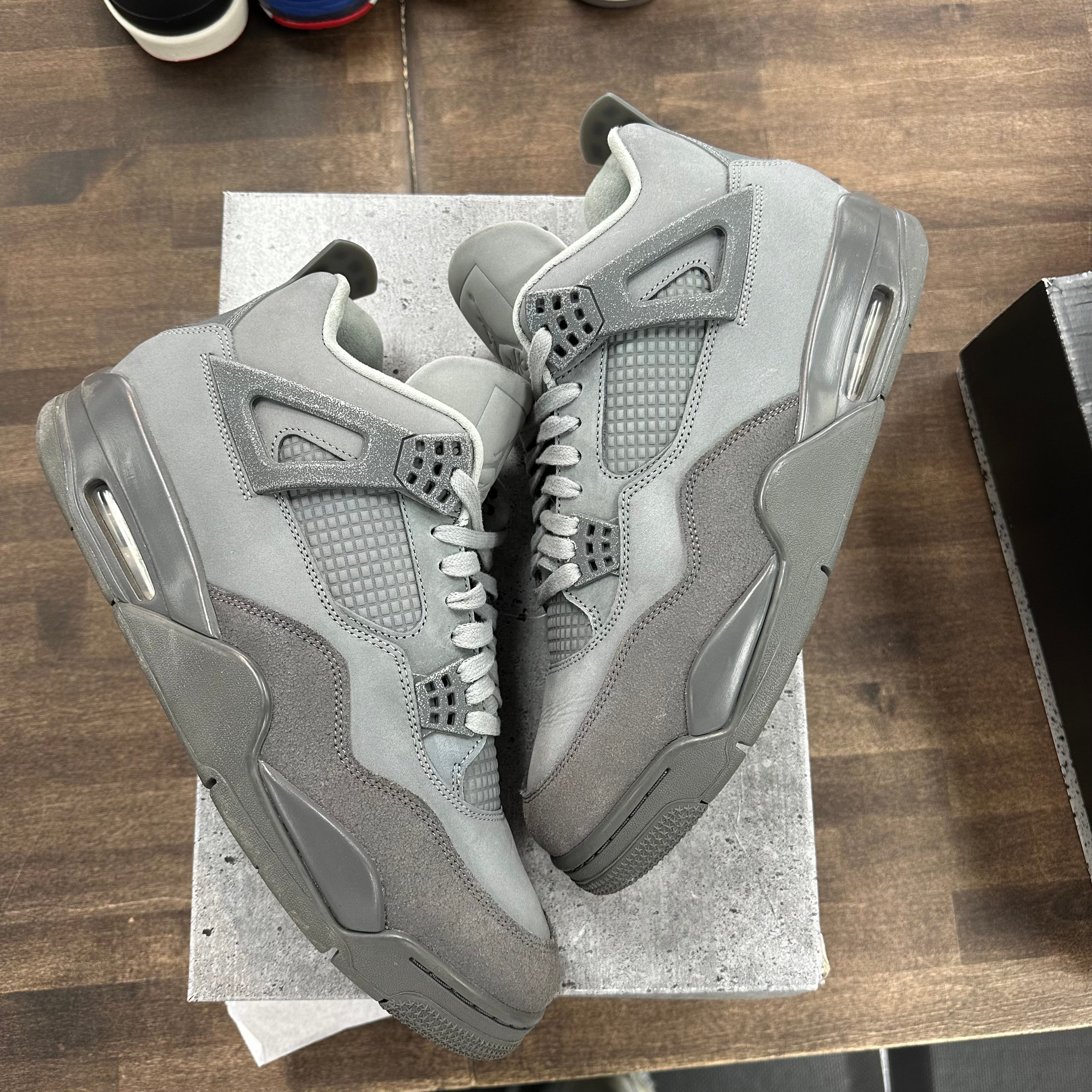 Jordan Wet Cement Jordan 4 Retro () Size 12 (Pre-Owned) - Image 1