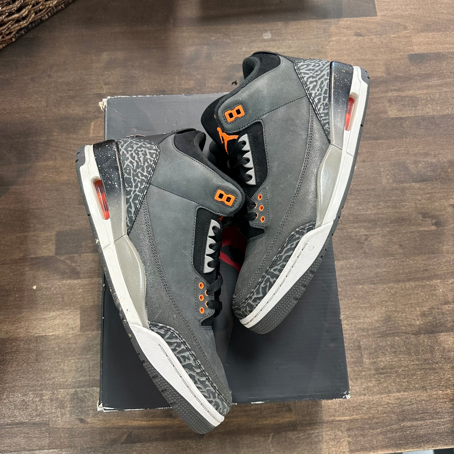 Jordan 3 Retro Fear Pack (2023) (USED, Replacement Box)