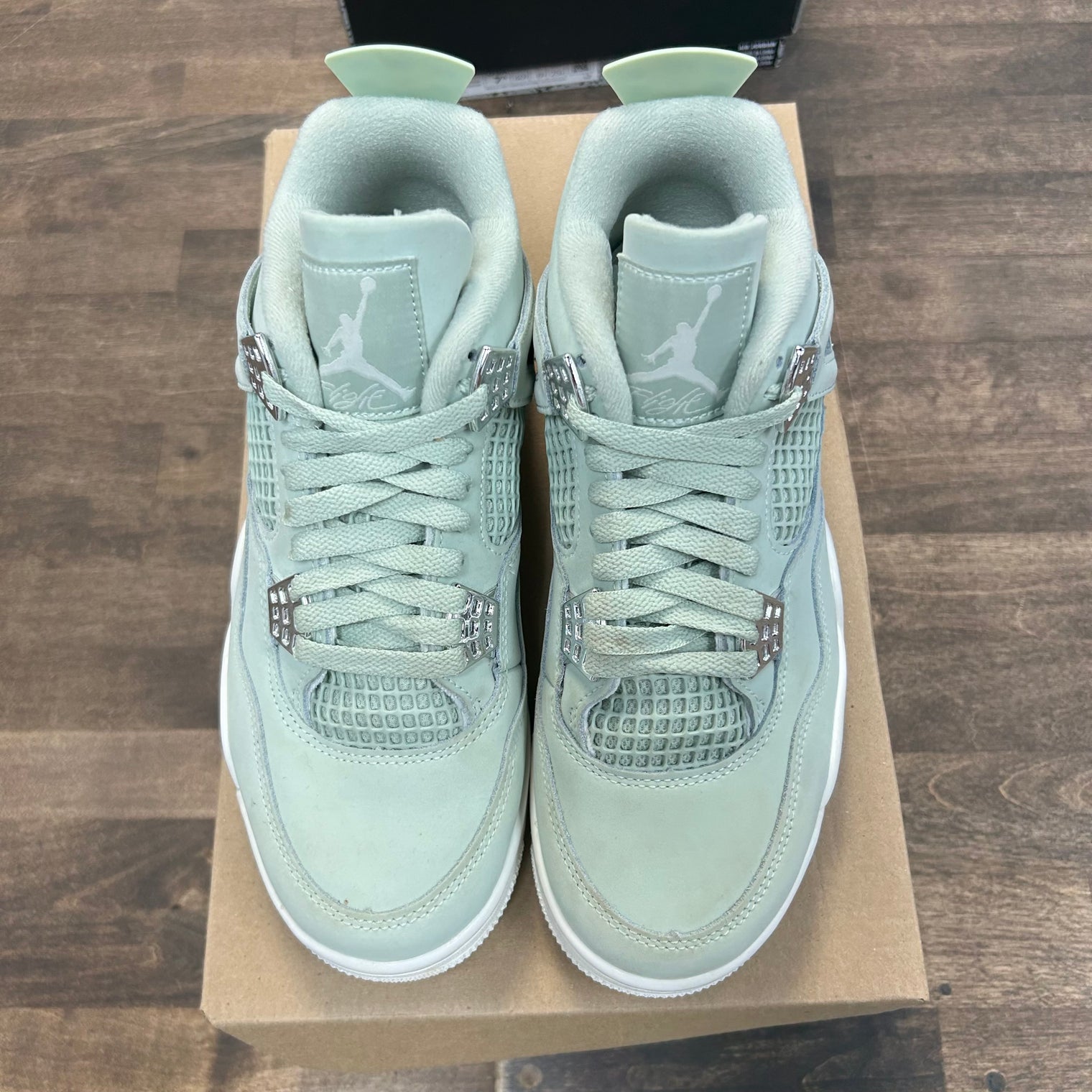 (W) Seafoam Jordan 4 (USED,No Box)
