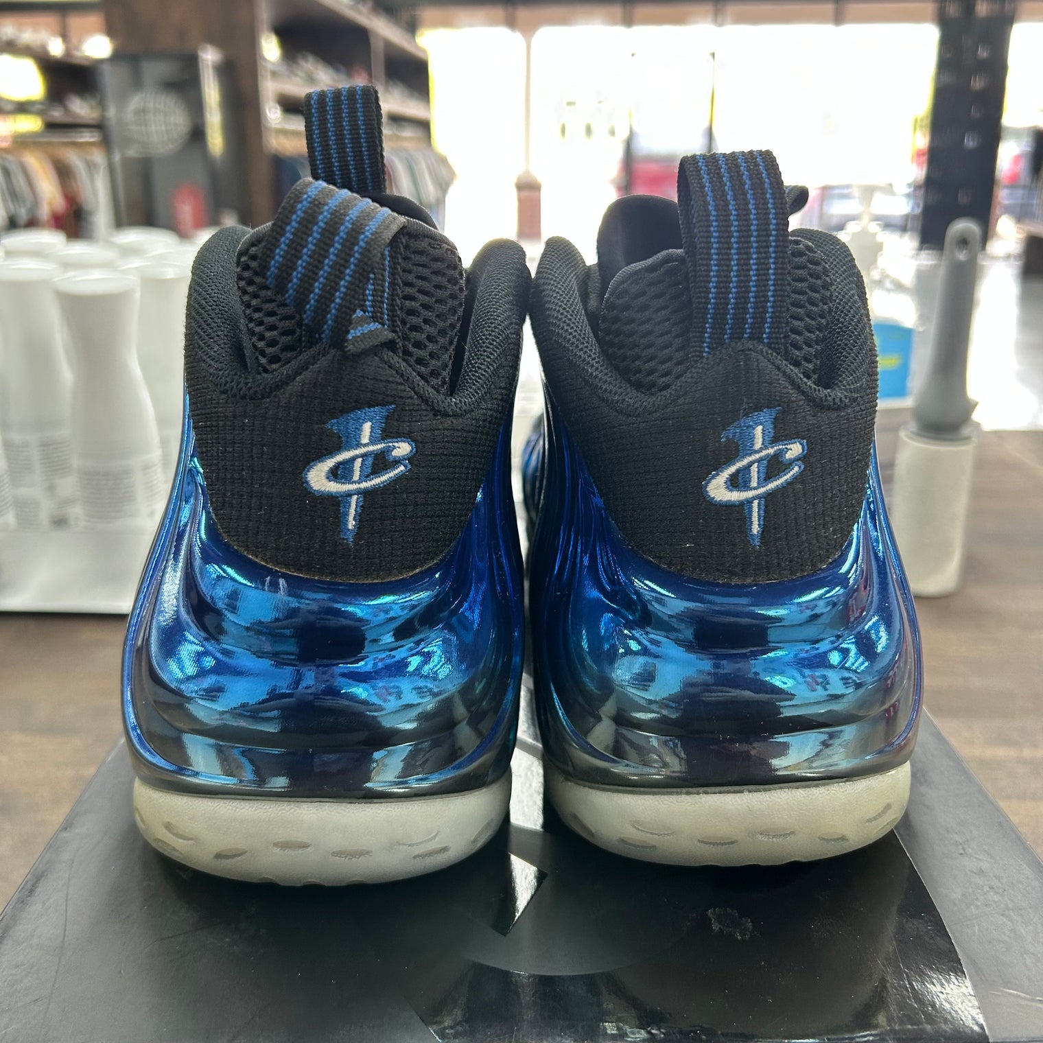 Blue Mirror Air Foamposite One (USED, No Insoles)