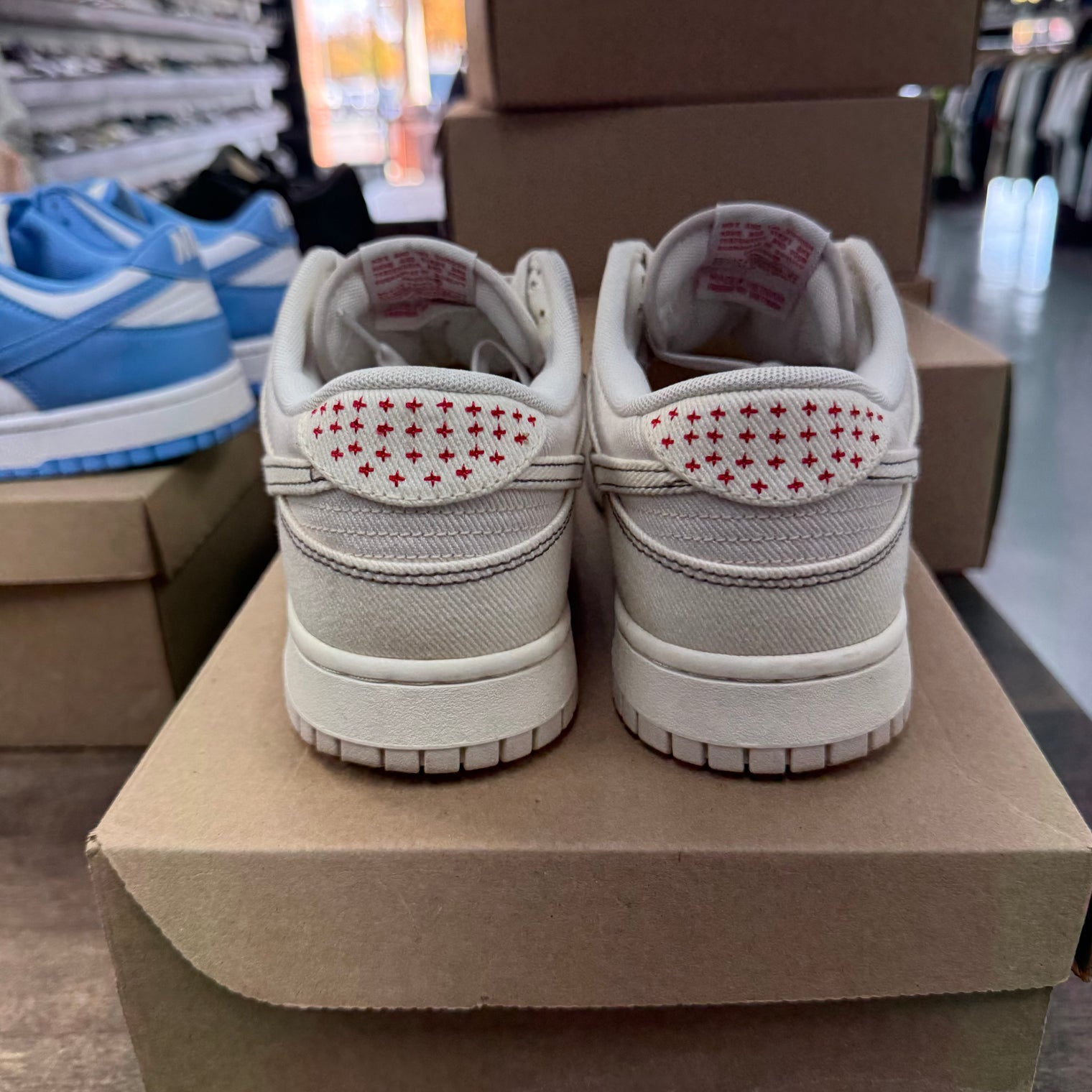 Sashiko Light Orewood Brown Nike Dunk Low (USED, No Box)