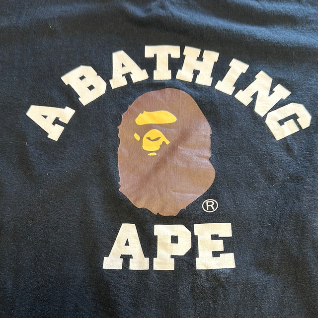 Bape College Tee Black (Used)