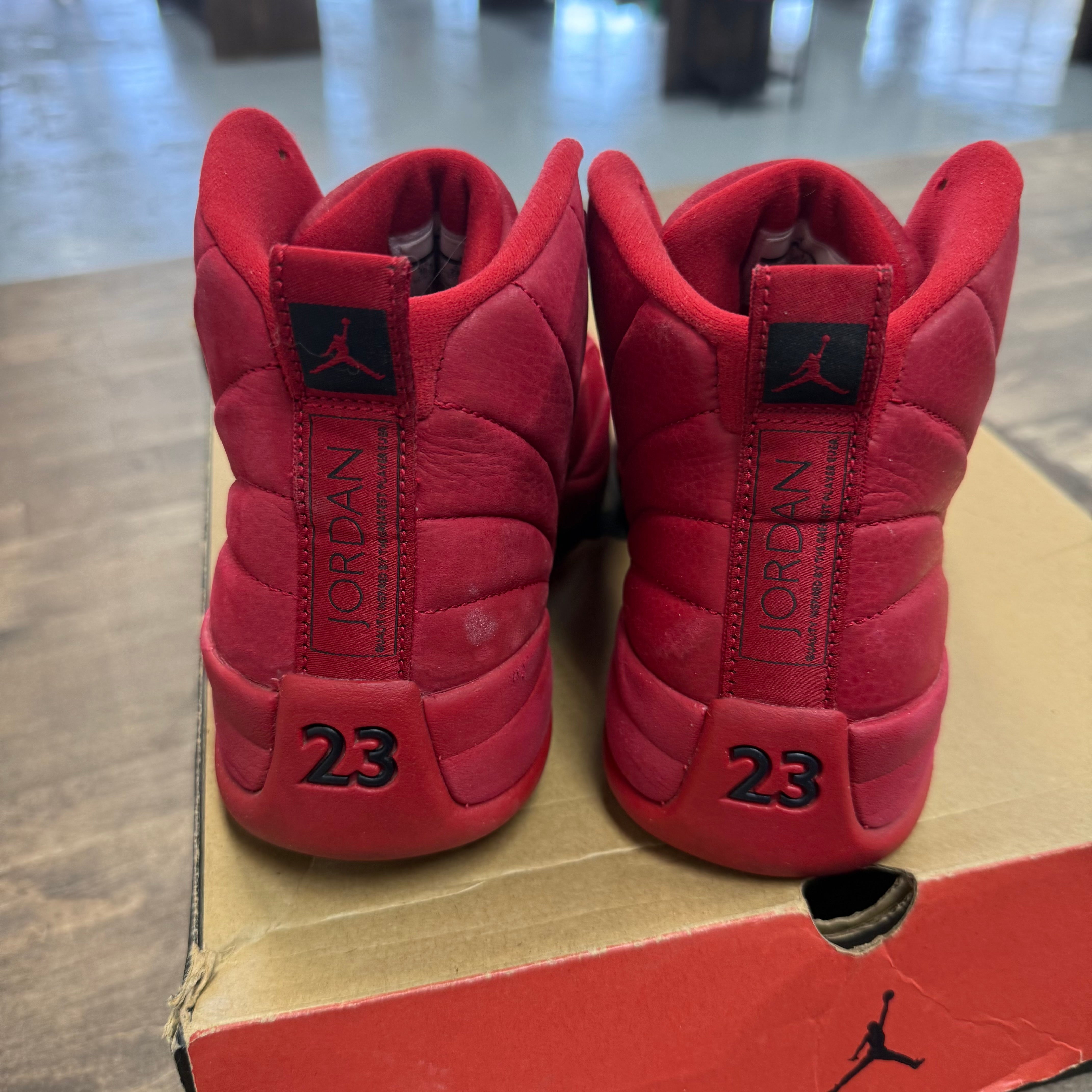 Jordan 12 Retro Gym Red (2018) (US 10.5) (USED) Size 10.5 (Pre-Owned) - Image 2