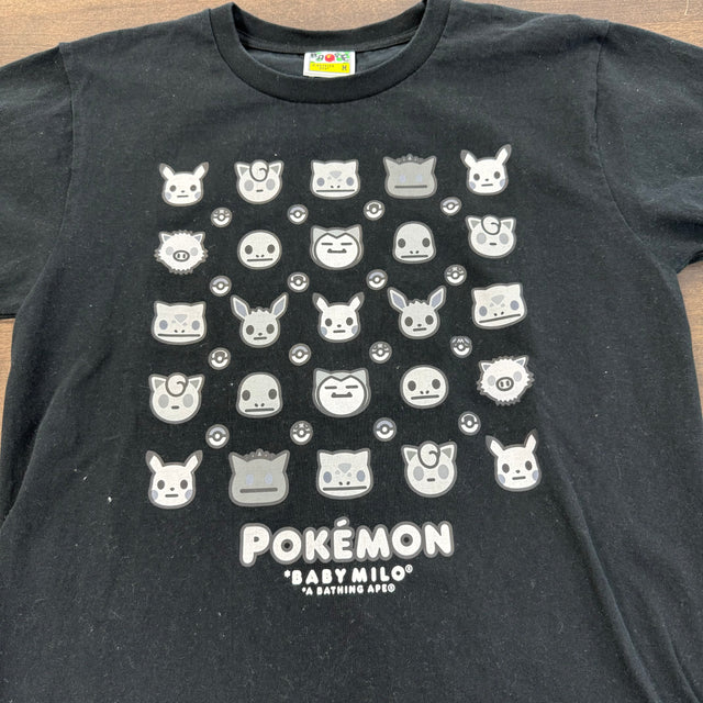 Pokemon Bape Tee Black (USED)