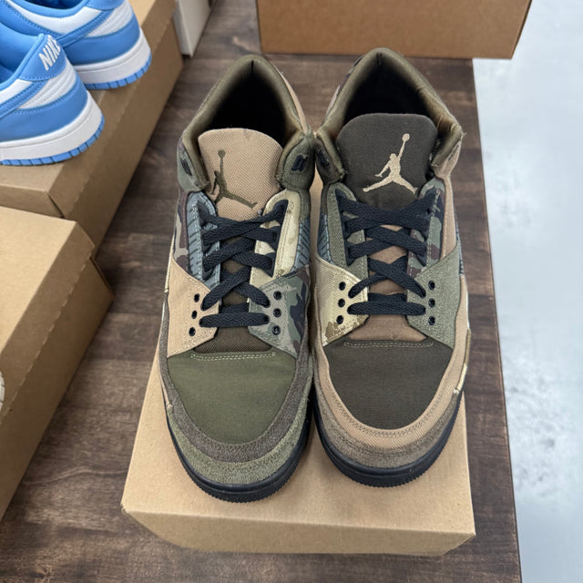 Patchwork Camo Jordan 3 Retro (USED, No Box)