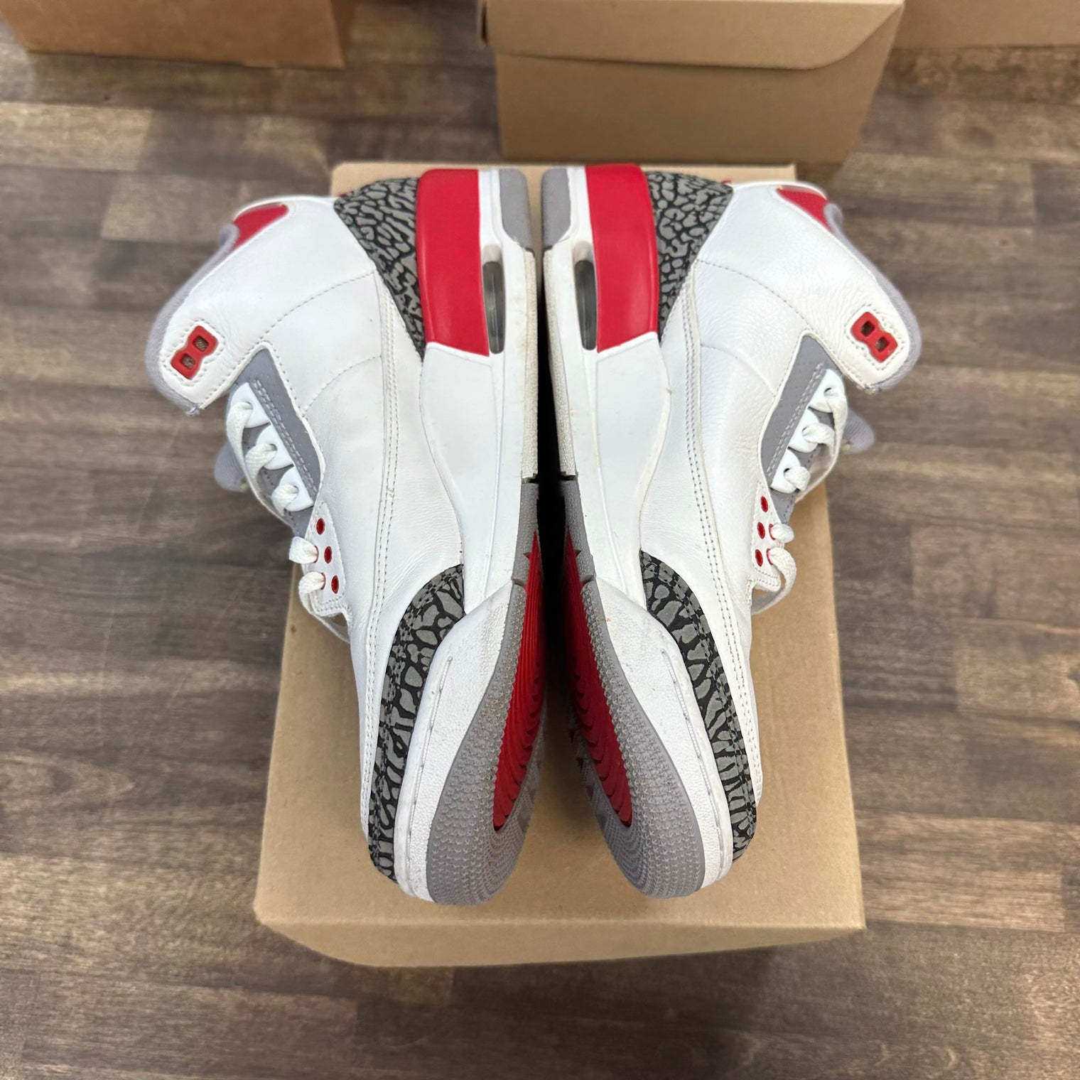 Fire Red Jordan 3 Retro (Used, No Box)