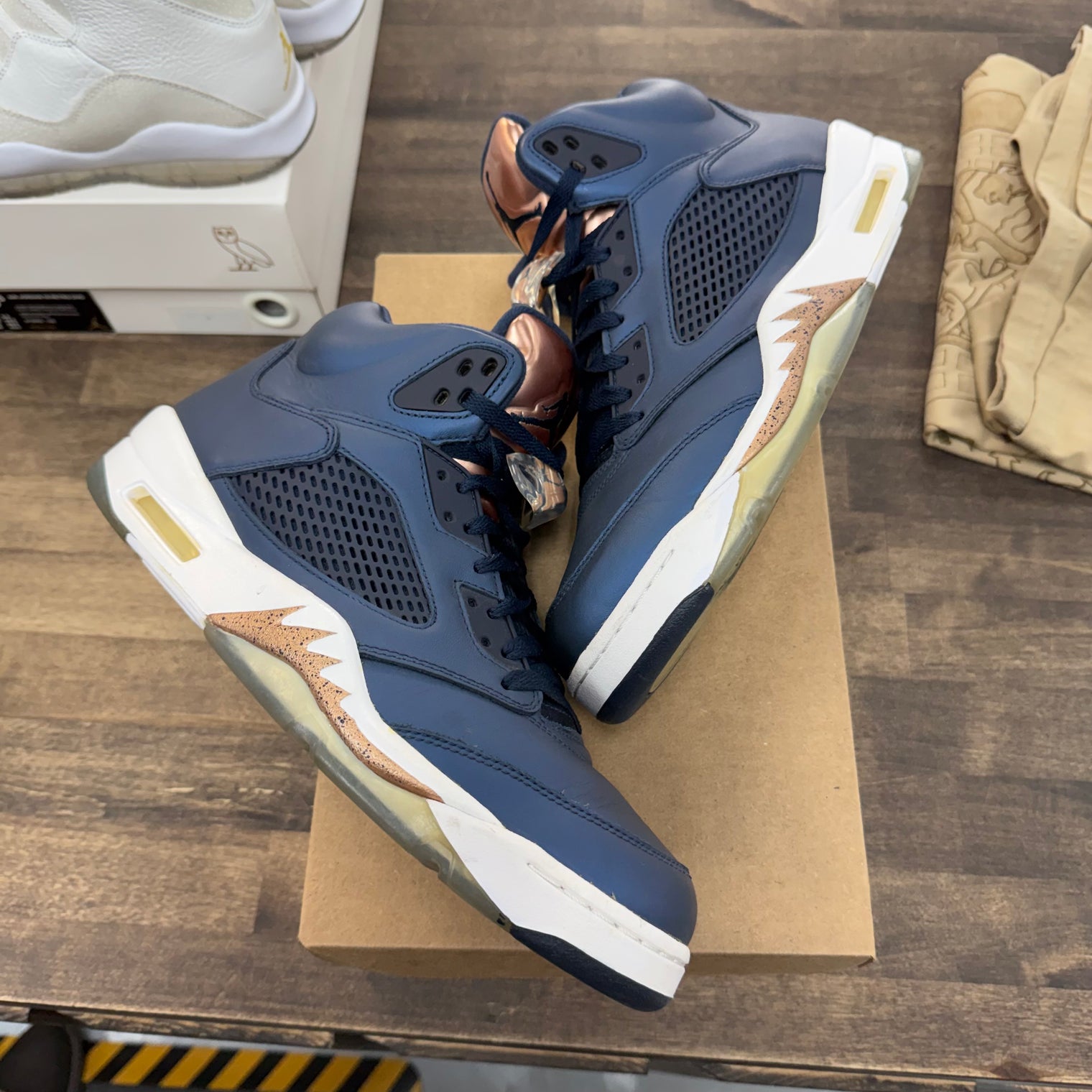 Bronze Jordan 5 Retro (USED, No Box)
