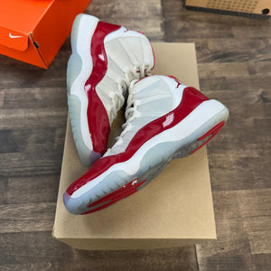 Jordan Cherry Jordan 11 Retro (GS) (USED,No Box) Size 6Y (Pre-Owned) - Image 1
