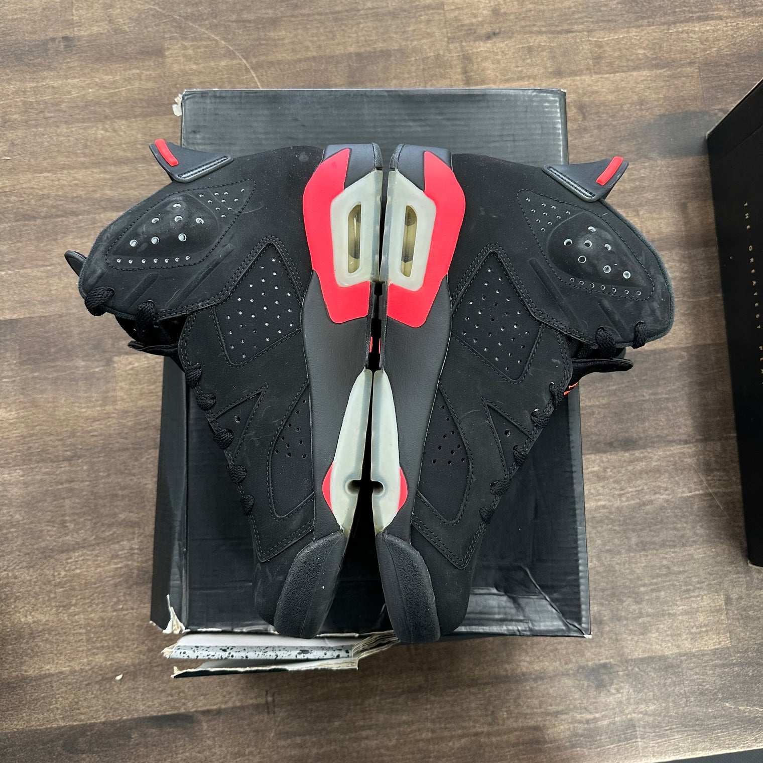 Jordan 6 Retro Infrared Black (2014) (US 8) (USED, Damaged Box)
