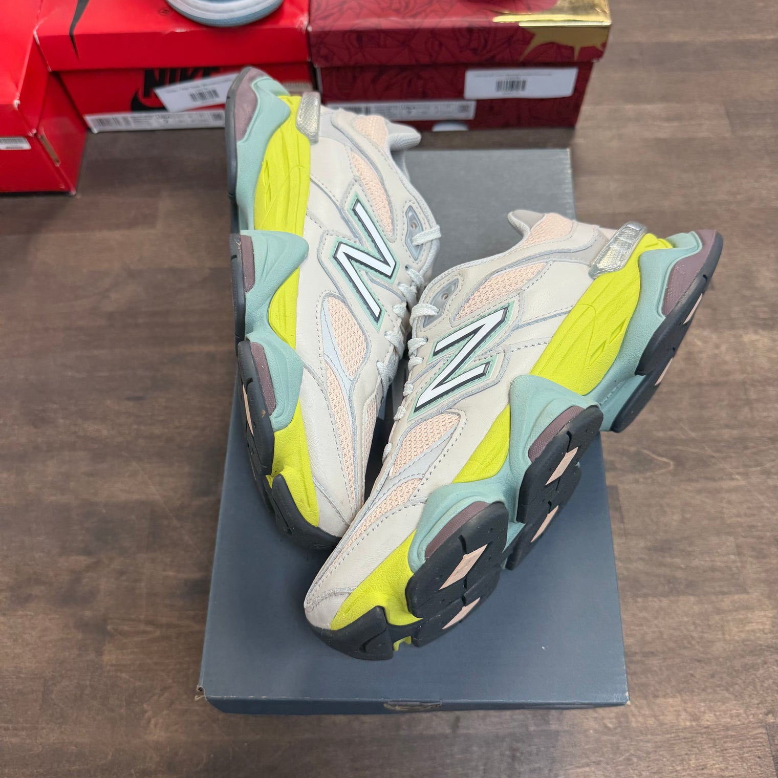 New Balance 9060 Moonbeam Vintage Rose Lime (USED)