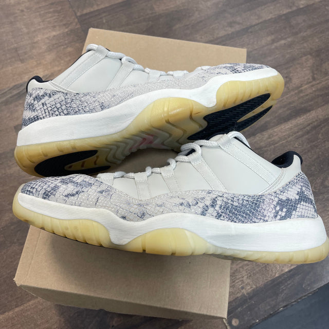 Snake Light Bone Jordan 11 Low (USED,No Box)