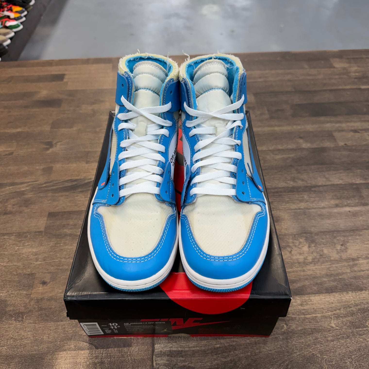 University Blue Off-White Jordan 1 High (USED)