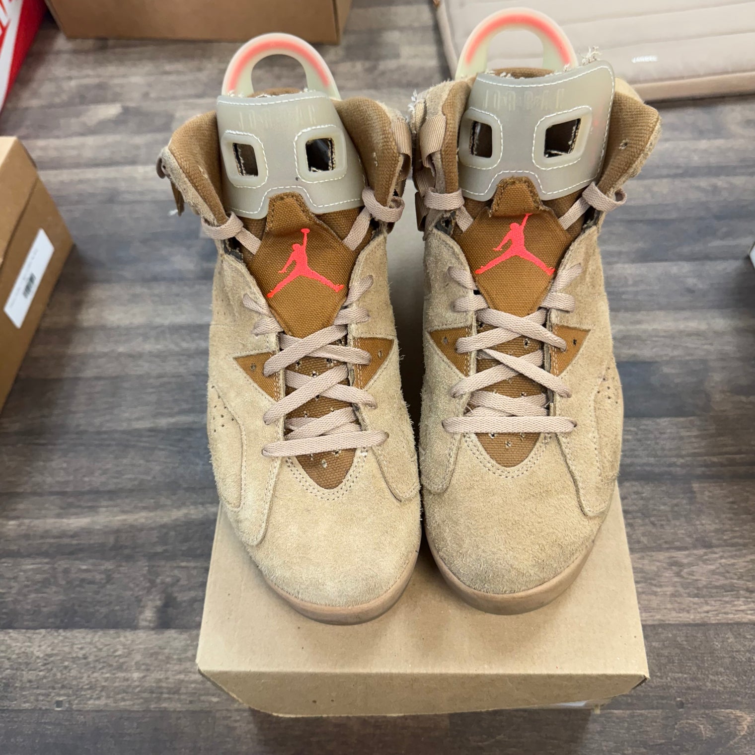 Travis Scott Khaki Jordan 6 Retro (USED,No Box)