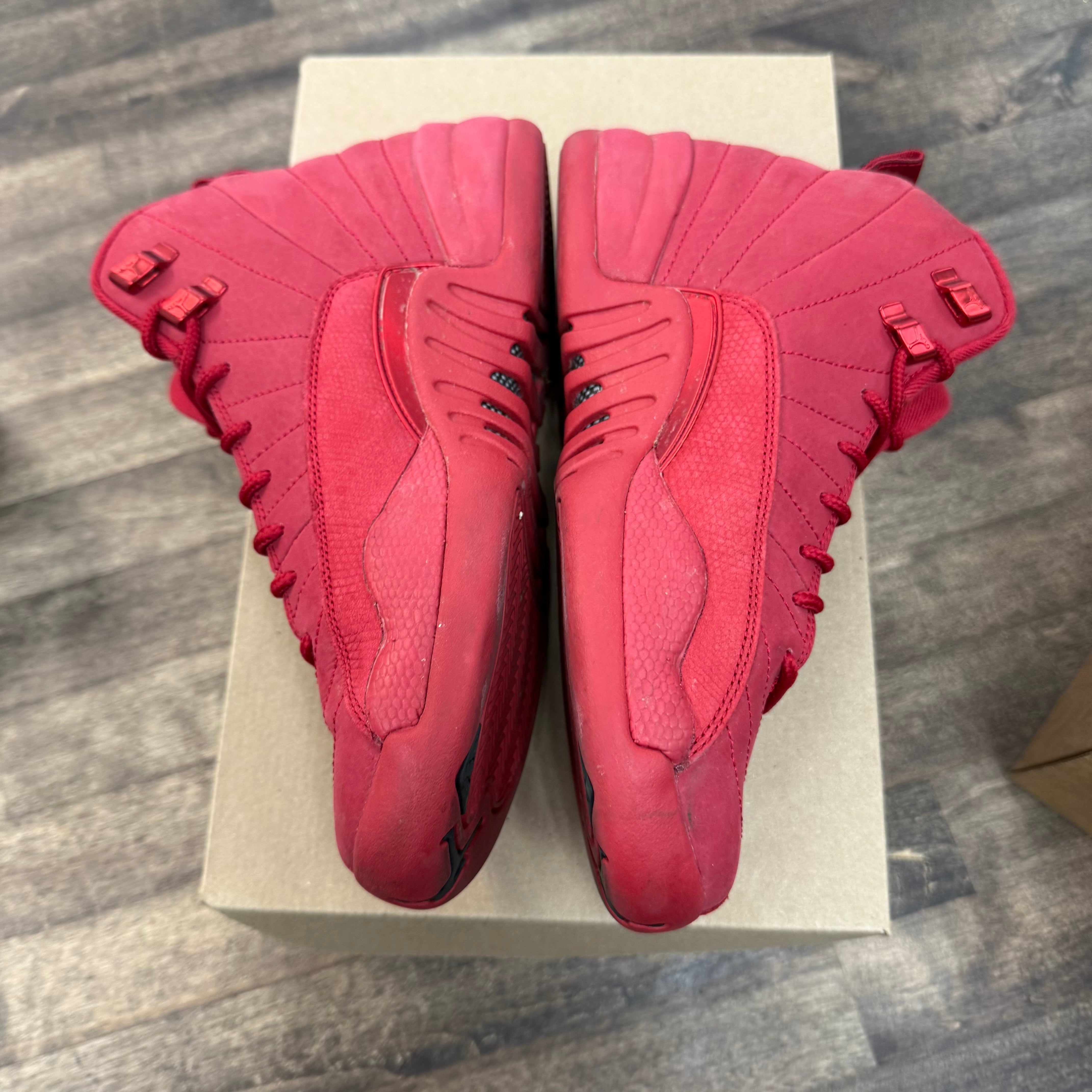 Jordan Gym Red Jordan 12 Retro (GS) (2018) (USED, No Box) Size 6.5Y (Pre-Owned) - Image 3