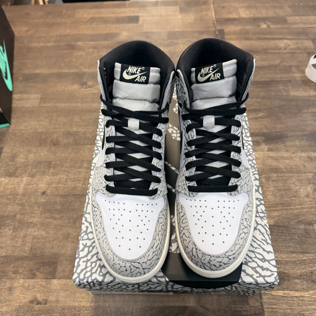 White Cement Jordan 1 High OG (USED)