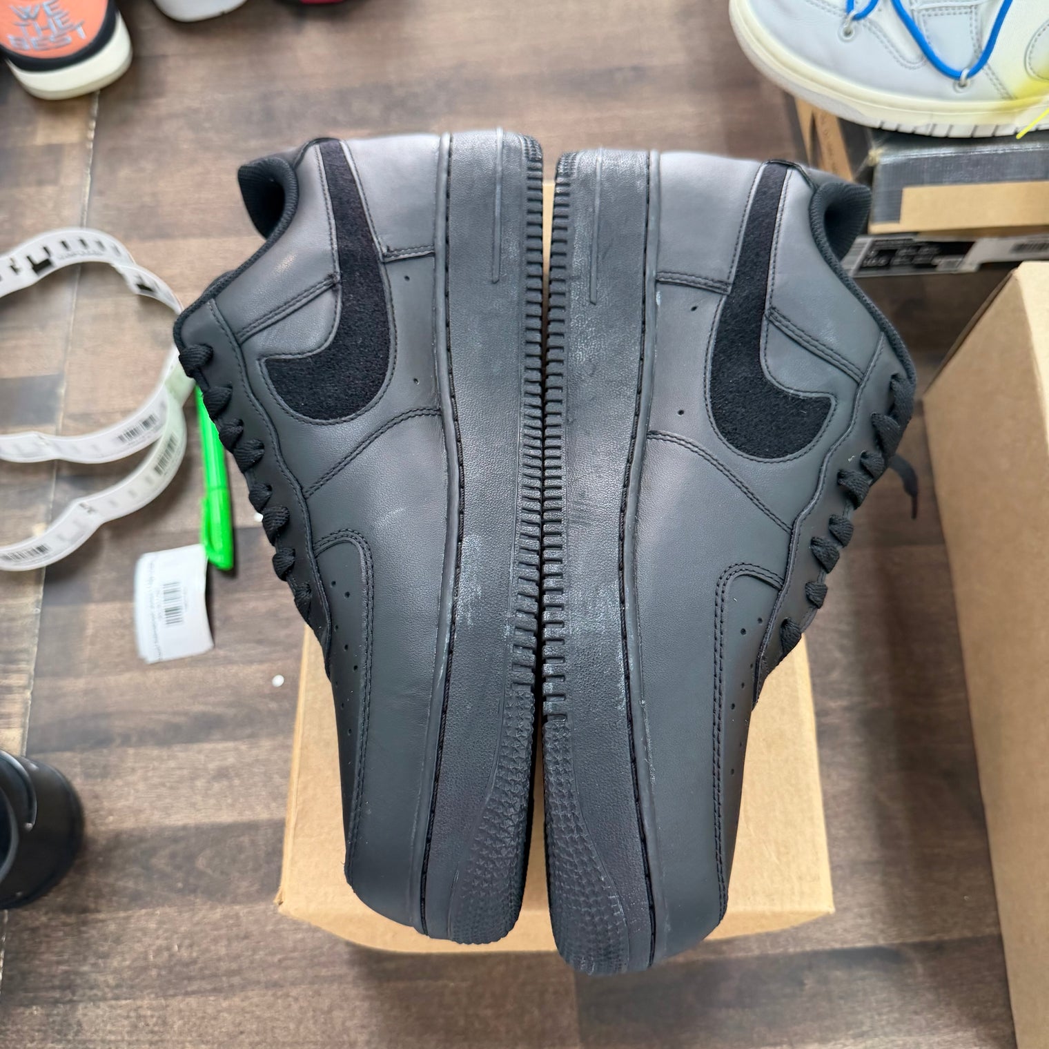 Swoosh Pack Black Nike Air Force 1 Low (USED, No Box)