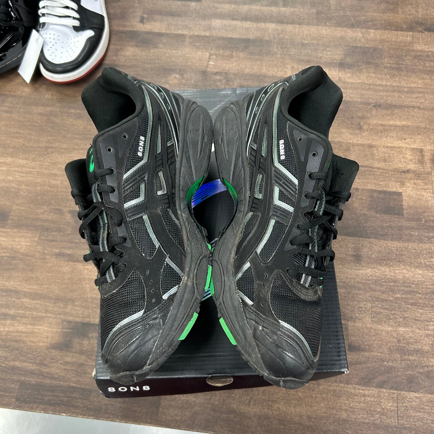 8ON8 Black Green ASICS Gel-Kayano 14 (USED)