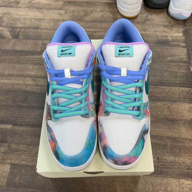 Futura Laboratories Bleached Aqua SB Dunk Low (USED)